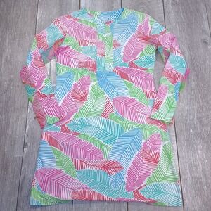 IBKUL Womens Marley Crew Neck Dress Medium Floral Performance Vented